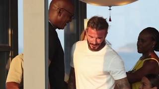 NBA Legend Michael Jordan and his wife had dinner with David and Victoria Beckham in Saint-Tropez