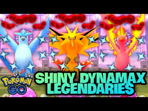 *SHINY DYNAMAX LEGENDARY POKEMON ARE COMING* Dynamax Articuno, Zapdos & Moltres Raids in Pokemon GO