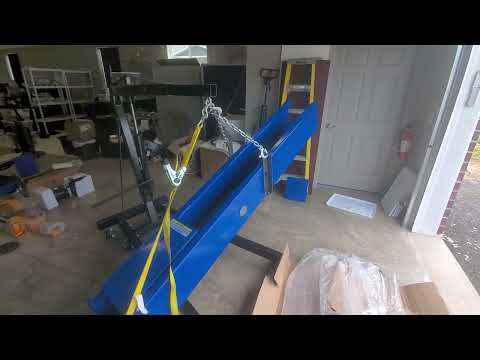 XK M6200 Single Post Lift Portable 220 VOLT - lift capacity 6200lbs Part 3 delivery