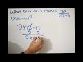 Understanding Undefined Expressions in Algebra