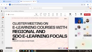 NEAP E LEARNING CLUSTER MEETING FOR CALABARZON