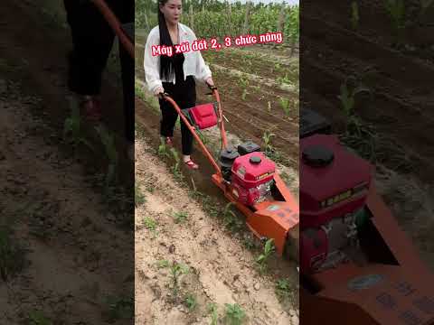 Máy xới đất máy xạc cỏ máy vun luống đa năng #bgmi #automobile #farming #agriculture #machine