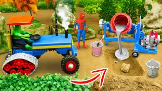 DIY Mini Road Roller – Building Concrete Roads for Tractor Science Project