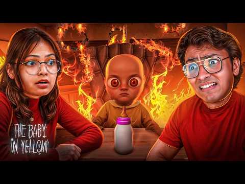 My sister challenged me to play “ The BABY in Yellow “ game 😱😱