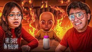 My sister challenged me to play “ The BABY in Yellow “ game 😱😱