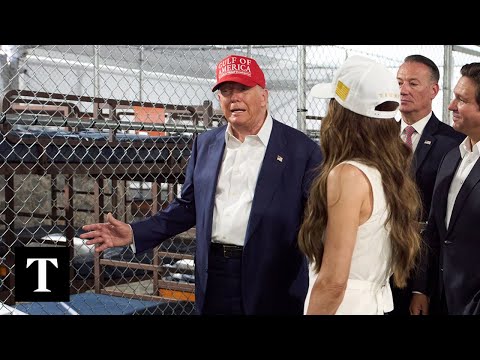 Trump Visits 'Alligator Alcatraz' Migrant Detention Centre