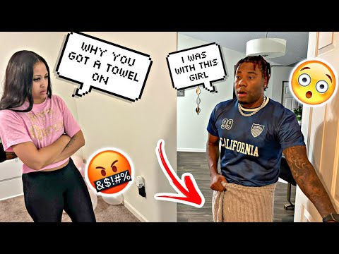 Coming Home With A T0WEL On Prank On Mya! *She Left*