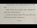 Opal and the Preacher's Journey