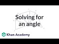 Solving for Mystery Angles in Geometry