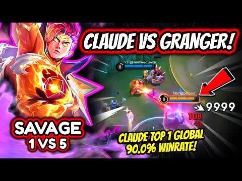 ¡NI SIQUIERA GRANGER PUEDE DETENERLO! CLAUDE TOP 1 GLOBAL 90.0% WINRATE | MLBB