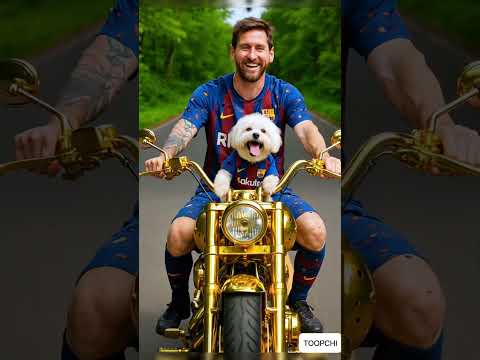 😱Messi stole this boy's motorcycle,but he didn't know it was his father...🤯 #ronaldo #messi #shorts