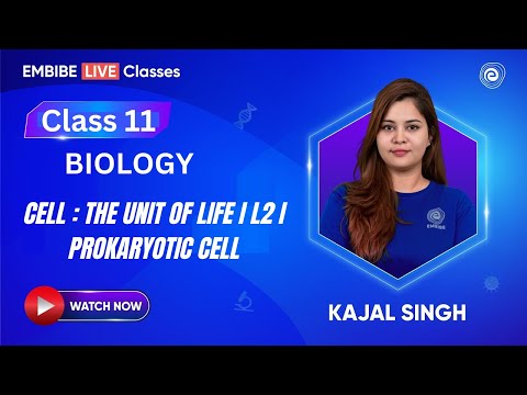 Cell : The Unit of Life I L2 I Prokaryotic Cell I NCERT Biology | Class11 | Kajal