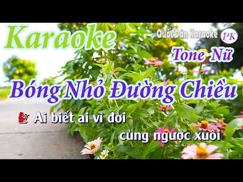 Karaoke Bóng Nhỏ Đường Chiều – Tone Nữ (Am,Tp:78) – Quốc Dân Karaoke