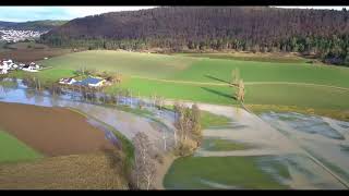 Rundflug bei Mettendorf nach Schneeschmelze am 06.01.18