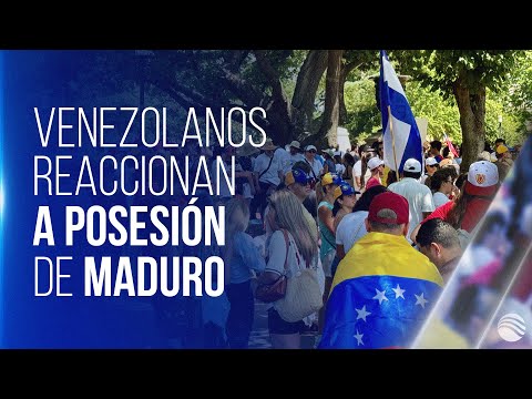 "Esta guerra no termina": Venezolanos reaccionan tras la toma de posesión de Nicolás Maduro