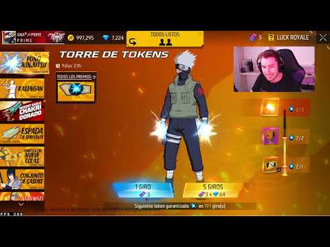 RAPIDO! SACANDO TORRE DE TOKENS PUÑO NINJUTSU FREEFIRE