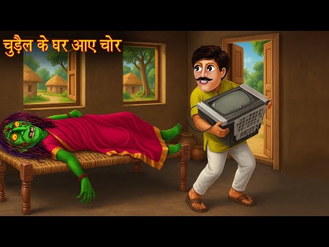 चुड़ैल के घर आए चोर | Thief In The Witch House | Hindi Kahaniya | Chudail Ki Kahaniya | Bhoot Kahani