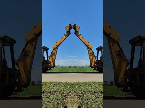 JCB MIRROR EFFECT WALA 🔥😲🔥 #jcb #tractor #excavator