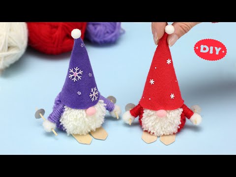 🎅 🎿  Create Your OWN Adorable Skiing Gnomes for Christmas! ❄️🎄