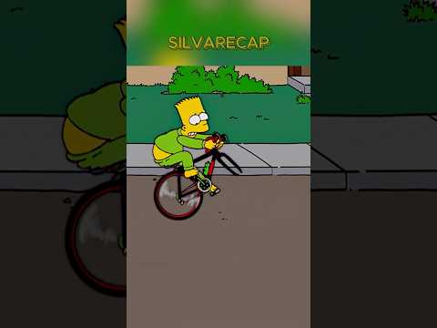 HOMER MONTA A BIKE DE BART #simpsons #shorts