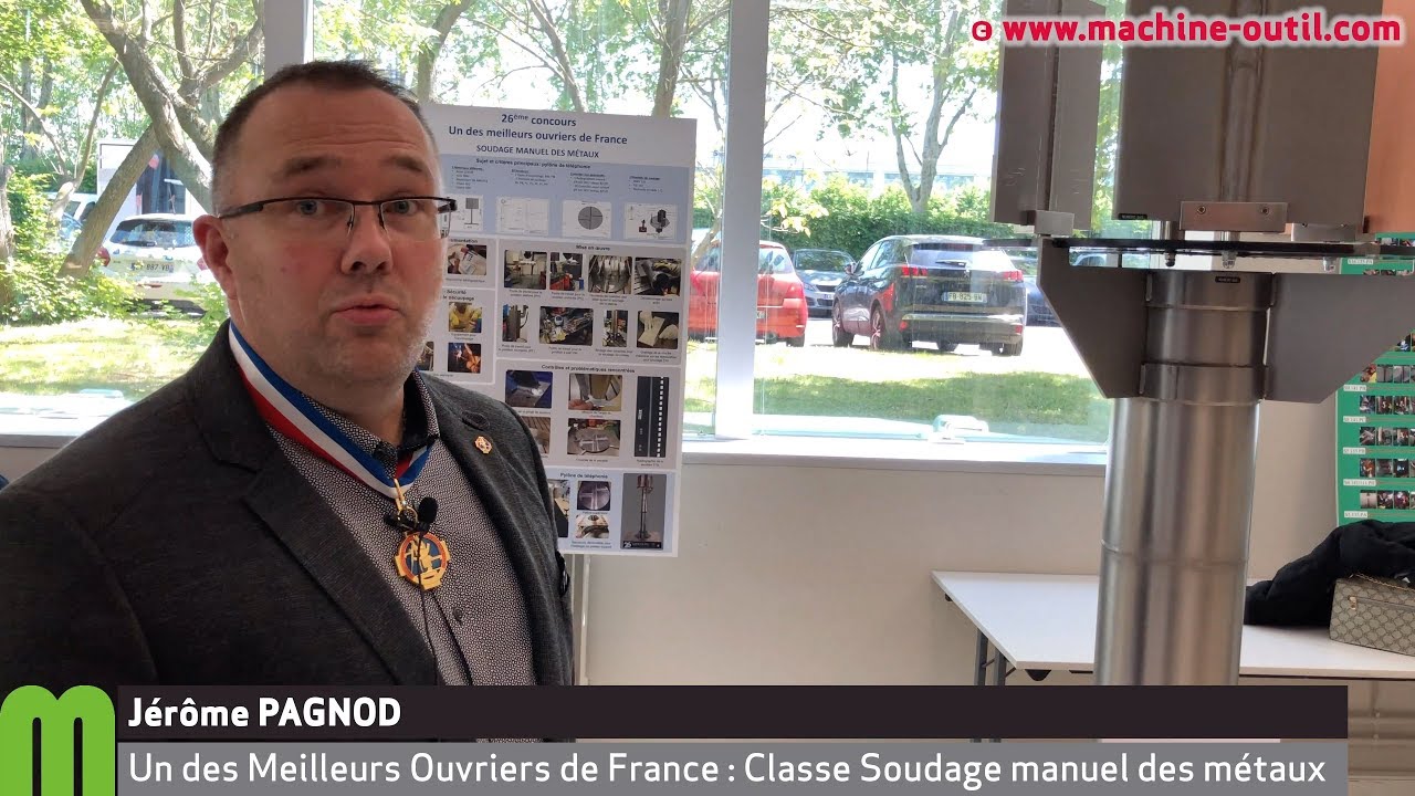 Jérôme PAGNOD (M.O.F. Soudage) évoque l'intérêt des métiers techniques
