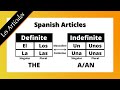 Understanding Spanish Articles