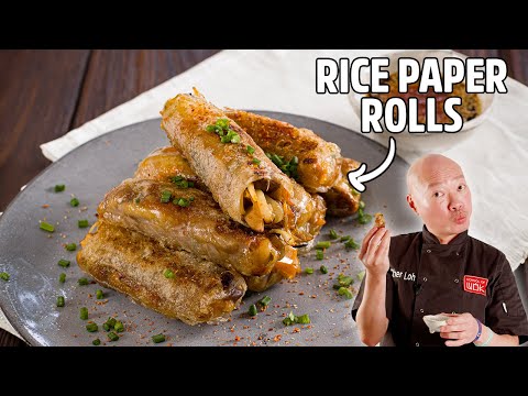 Super Crispy & Easy Rice Paper Rolls!