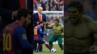 Messi vs Trump vs Hulk 😂 | The Craziest Football Match Ever😱