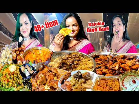 বিয়েবাড়িতে @mutton Biryani | Chicken Chap | Promfret Tandoor সাথে 40+ Item দিয়ে রাজকীয় খাওয়া দাওয়া