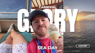🚢 Carnival Glory Day 2: Sea Day, Steakhouse Dinner & White Hot Party! | Carnival Cruise Vlog