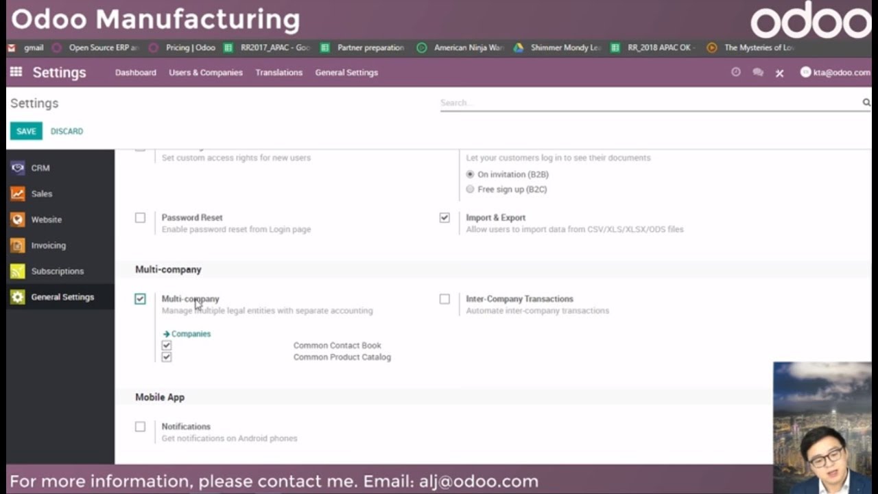 Odoo Manufacturing: Manage your factories with Odoo apps | 16.05.2018

For more information, please refer to https://www.odoo.com/page/mrp-cloud-s... To schedule a demo, please refer to ...