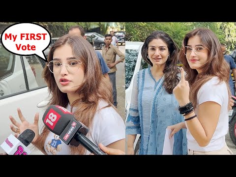 Raveena Tandon's Daughter Rasha Thadani's Cute Reaction After Casting Her FIRST Vote