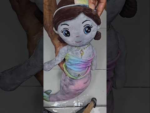 Found an old mermaid doll cleaned it with love to gift my daughter on her birthday 🎁❤️🧜‍♀️ #shorts