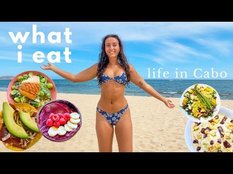 what i eat in a day in Mexico 🌞🥬 life in Cabo, healthy mexican food & wholesome beach days