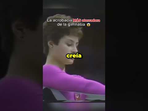 La acrobacia MÁS aterradora de la gimnasia 😱 #gymnast