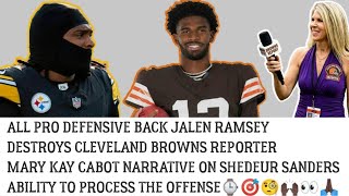 🚨Jalen Ramsey Sets Cleveland Browns Media Straight on Shedeur Sanders' Talents At QB🚨👀🎯#shorts 