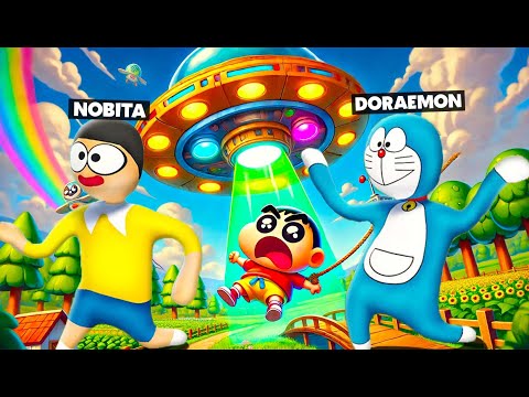 Doraemon & Nobita Kidnapped by Aliens In HFF !!! 😲