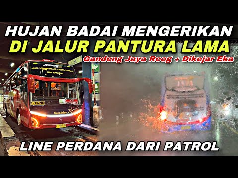 Hujan Badai Mengerikan Di Jalur Pantura Lama 😱 Finish Jam Berapa Ya ⁉️| trip Sugeng Rahayu W 7062 UO