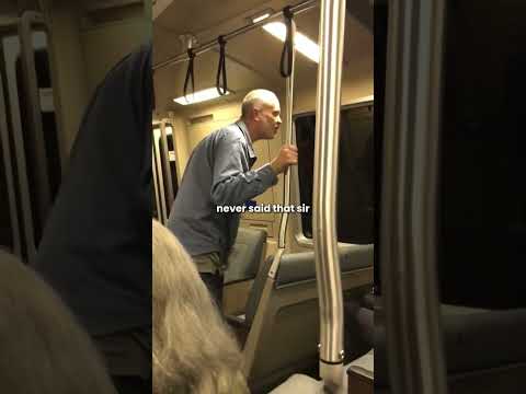 White Man Verbally Abuses Asian Man on Train #shorts