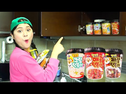 Pororo Tteokbokki fideos negros Pancho Mukbang DONA