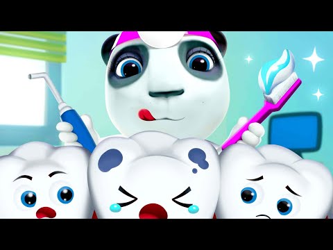 Doctor Panda Heals Dirty Teeth | Funny Kids Songs & Cartoon for CHildren | Dolly and Friends 3D