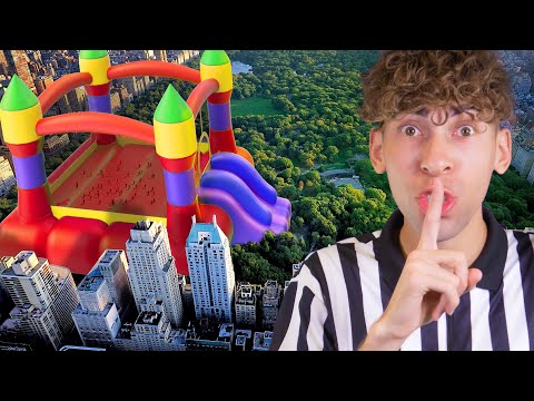 World's Largest Bounce House Hide and Seek!