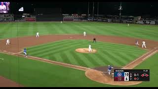 Angel Cepeda homers twice at Wisconsin (8/26/26)