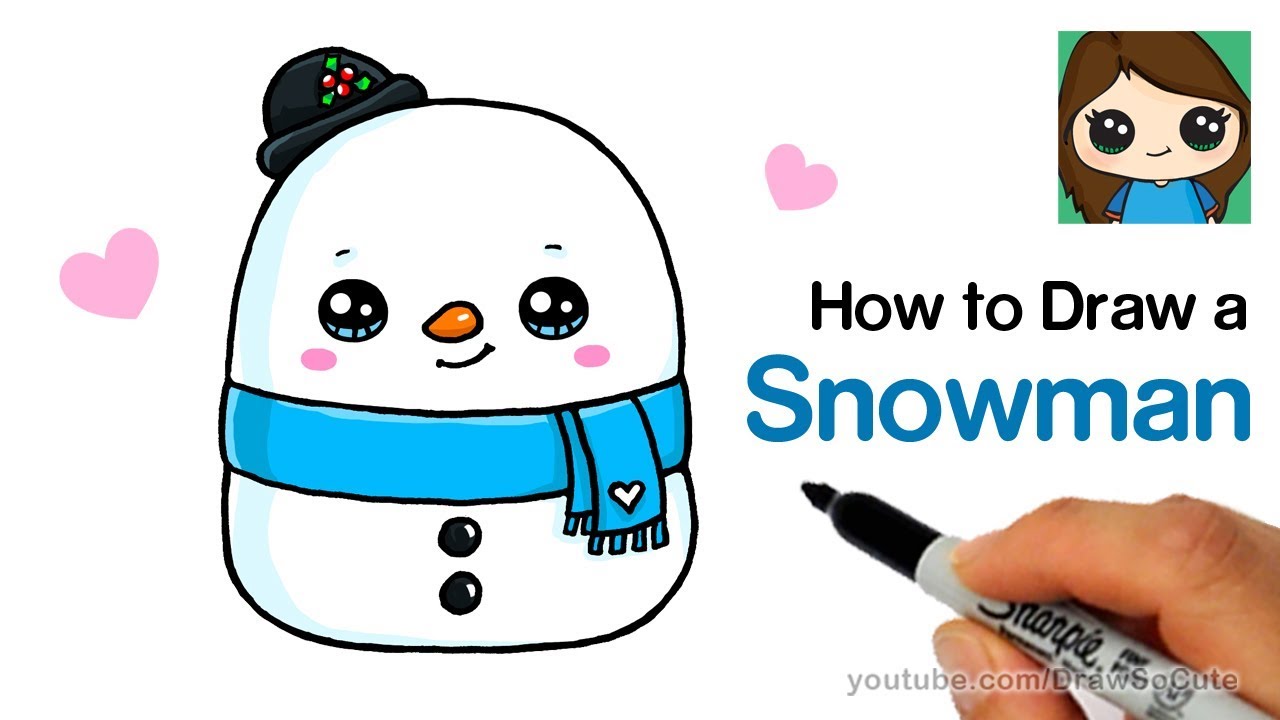 How to Draw a Snowman Easy Squishmallows