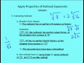 Rational Exponents and Radicals Concepts