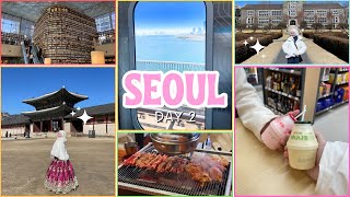 korea day 2 | hanbok, yonsei univ, gangnam🇰🇷📚🍗👗