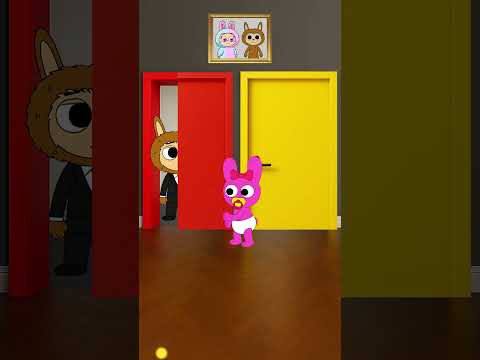 POV 🫢🥰💖⌚ Baby Pinki and Baby Labubu are coming home late | Incredibox Sprunki
