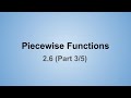 Exploring Graphing Piecewise Functions