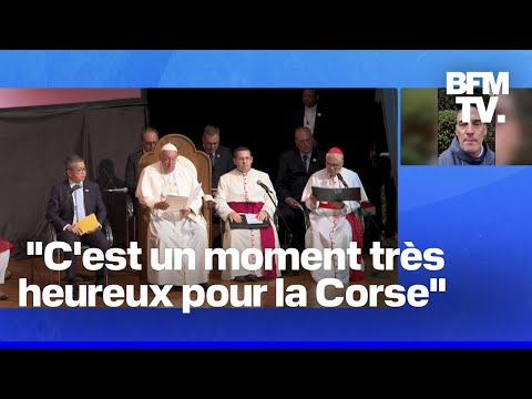 "Un moment de grâce": l'évêque d'Ajaccio réagit à la venue du pape en Corse