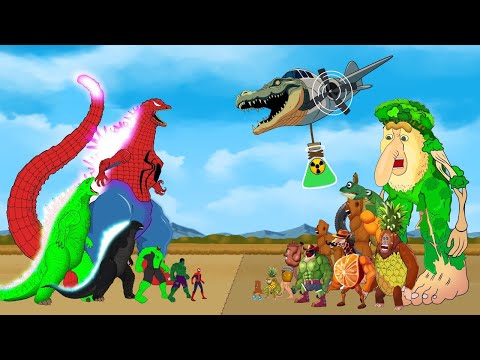 Evolution of vs GODZILLA The Origin and Origin of Lin Gang MELon - Team Brainrot: Size Comparison